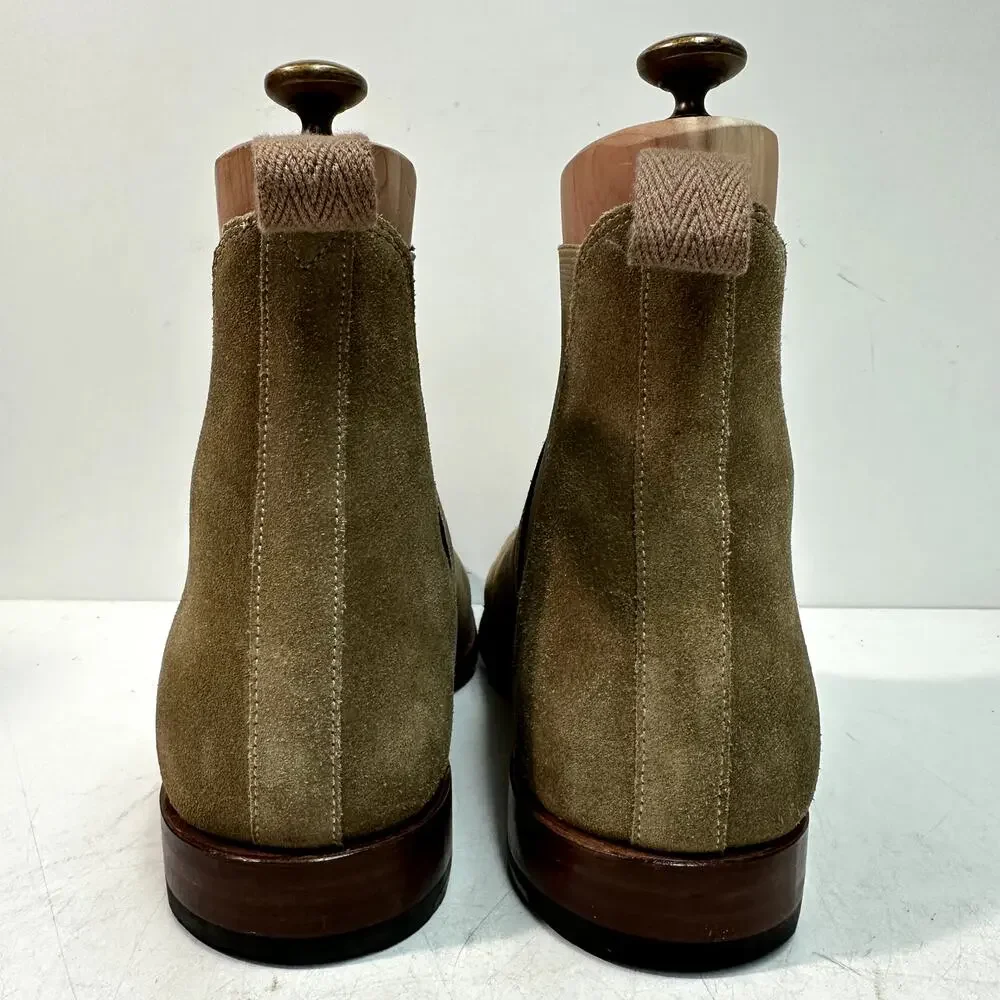 VERY GOOD Grenson Nolan Chelsea Suede Tan Mod Boot 119088 UK 9 F / US 10 D - Picture 6 of 12